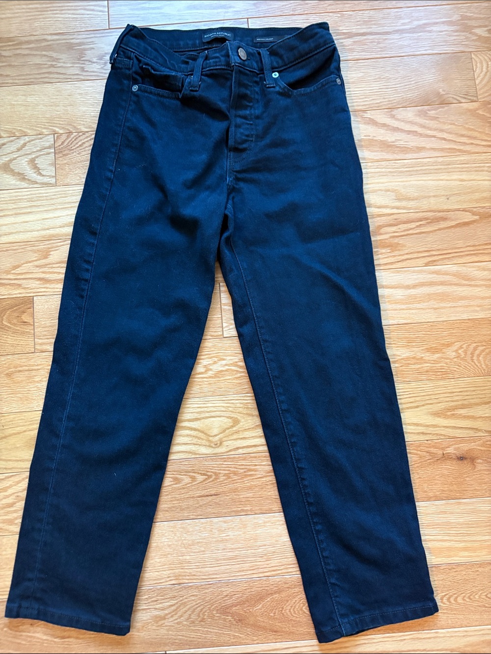 Banana Republic high rise straight jeans